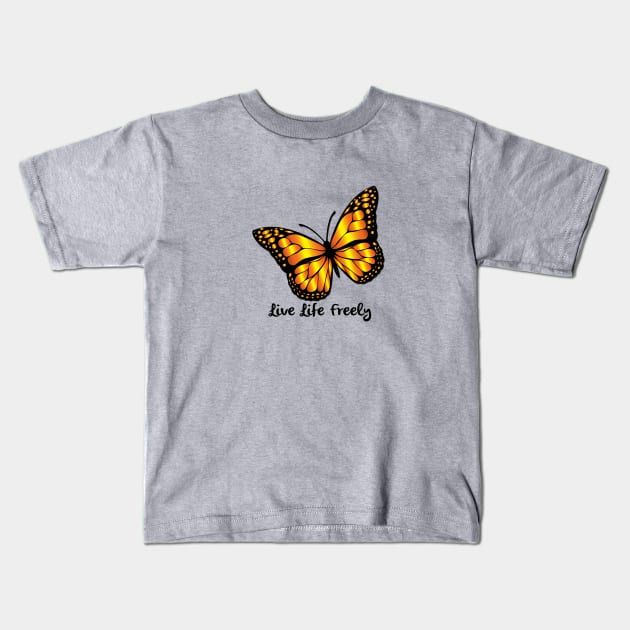 Monarch Butterfly Kids T-Shirt by MonarchGraphics